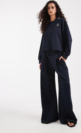 Lacoste Joggers blu navy con coulisse e logo in coordinato