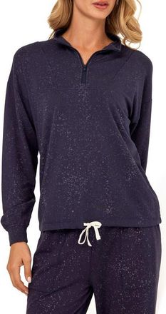 Threads 4 Thought Nyloa Spray Wash Terry Quater Zip Top in Stargazer at Nordstrom, Size X-Small