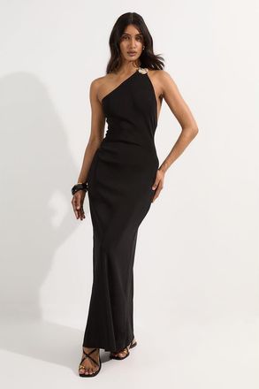 Karen Millen Backless Knit Dress in Black at Nordstrom, Size X-Small