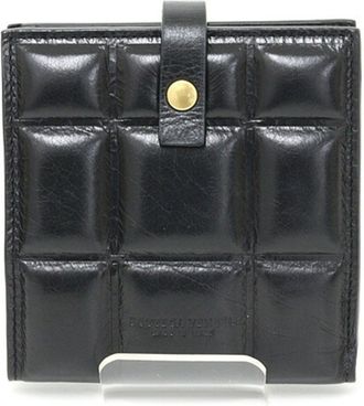 Bottega Veneta Black Leather Wallet (Bi-Fold) (Pre-Owned)