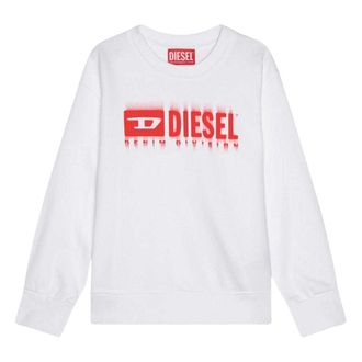 Diesel Heren Vage Logo Sweatshirt (Wit)