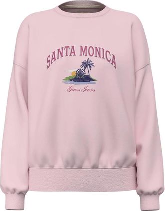 Guess Katoenen sweater - Dames - Sweatshirts - Roze - S - Katoen - Hoodies & sweatvesten