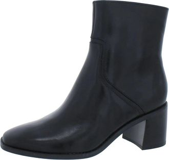 Naturalizer Womens Naturalizer Erica Boots Black Leather Block Heel Ankle Bootie ZAP1671