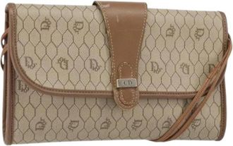 Dior Pre-owned Vintage Schoudertas - Dames - Vintage Schoudertas - Beige - ONE Size - Leer - Vintage