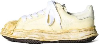 Miharayasuhiro Blakey OG Sole Canvas Over Dyed Low White A12FW719-WHITE