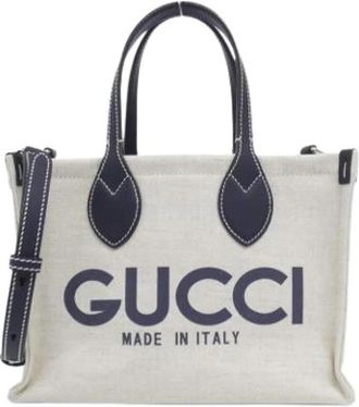 Gucci Pre-owned Tote Bags, female, Beige, Size: ONE SIZE Pre-owned Vintage Tote Bag