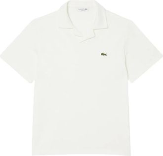 Lacoste Classic Fit Katoen-Linnen Polo - Heren - Polos - Wit - 2XL - Katoen - Tops