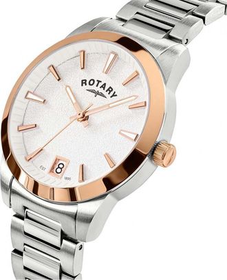 Rotary Womens RLB10036-06 Ladies Heritage Watch - Silver - One Size