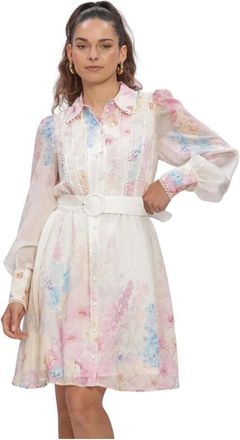 Y.A.S Y.a.s, Kleedjes, Dames, Veelkleurig, XL, Leer, Florence LS Jurk S