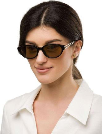 Furla Womens Sunglasses Glossy Black Combined Eyewear