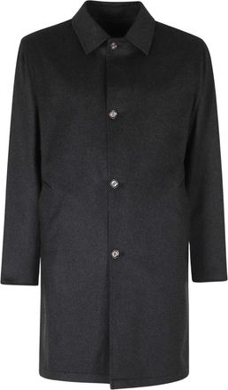 Kired Single-Breasted Coats - Heren - Mantel - Grijs - 2XL - Jassen