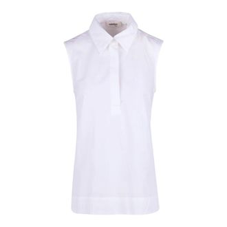 ottod'Ame Shirts, female, White, Size: 2XS Sleeveless Cotton Top