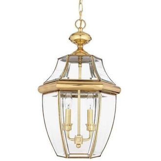 Quoizel Quoizel - Elstead Newbury 2 Ljus Stor Utomhustakkedja Lykta Polerad M&auml;ssing, E14