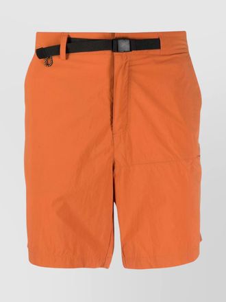 K-Way belted waist nylon shorts