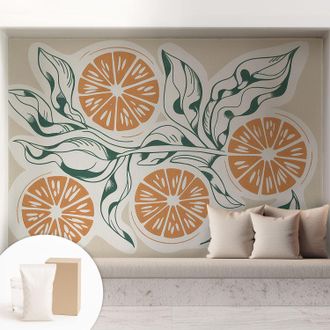 Tulup Carta Da Parati - Murale Alla Moda Decorazione - Camera Da Letto - Con Colla Gratuita Motivi Di Frutta 208x146 Cm