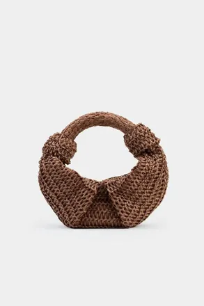 Simon Miller Womens Raffia Lopsy Bag In Chocolate