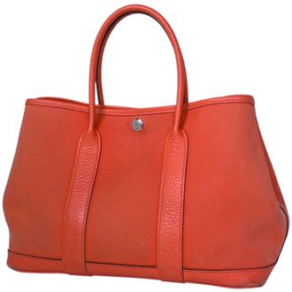 Herm&egrave;s Garden Toile Officier Tote Bag (Pre-Owned)