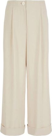A|X Armani Exchange 3Dyp 31 Yn 1Qz Dusty Groove Broek - Dames - Straight fit broeken - Beige - 2XS - Polyester - Broeken