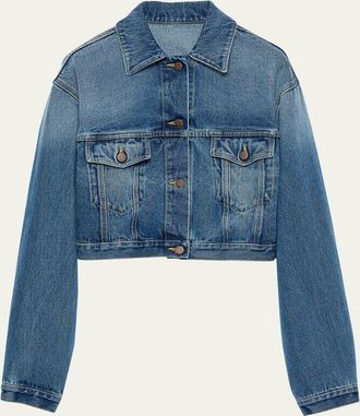 Prada Boxy Denim Blouson Jacket