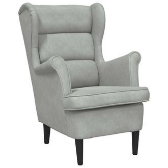 vidaXL Vidaxl - Sill&oacute;n De Terciopelo Gris Claro
