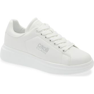 Roberto Cavalli Low Top Sneaker in White at Nordstrom Rack, Size 12Us / 42Eu
