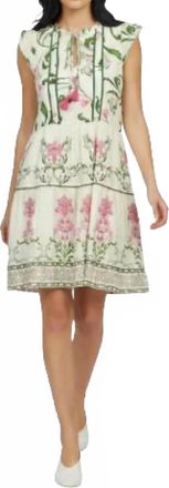 Celina Moon Evelina Mini Dress In Pink Floral