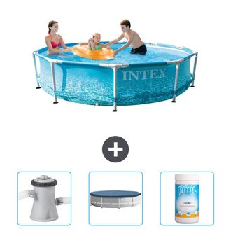 Intex Piscina Con Estructura Redonda - 305x76 Cm - 6-piezas Scb75