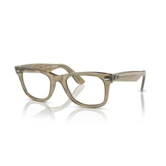 Ray-Ban Bio-Acetaat Wayfarer Zonnebril - unisex - Brillen - Beige - 50 MM - Katoen - Accessoires