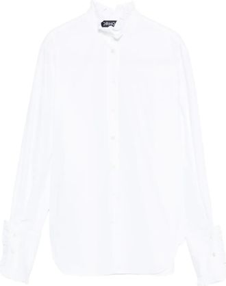 DRHOPE Camicia con ruches - Bianco