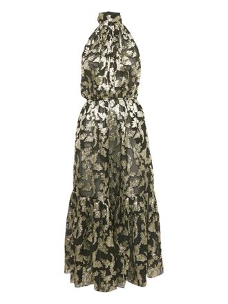 Saint Laurent halterneck midi dress - Black