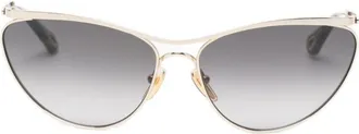 Chlo&eacute; Golden Cat Eye Sunglasses