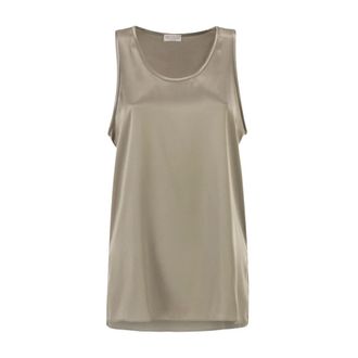 Brunello Cucinelli Dames, Tops, Beige, Maat: L Zijde