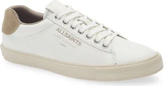 AllSaints Underground Low Top Sneaker in White/stone Grey at Nordstrom, Size 10
