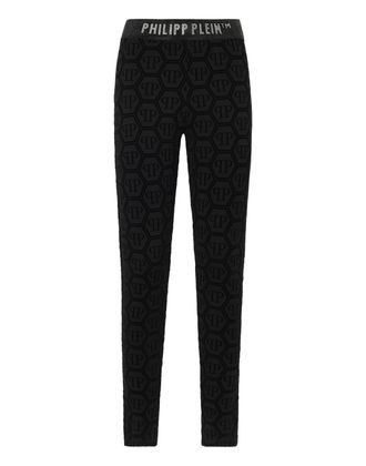 Philipp Plein Leggings Flock Monogram Monogram