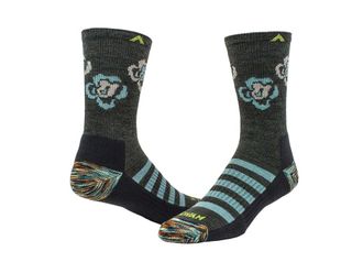 Wigwam Rose Valley Mid-Crew Womens Quarter Length Socks Shoes Charcoal : MD (Womens Shoe 6-10), Merino/Nylon/Polyester