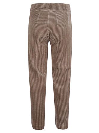 Avenue Montaigne Ribbed Corduroy Trousers - Beige