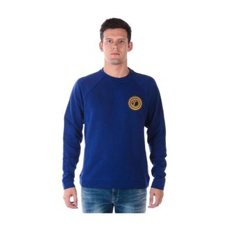 Versace Sweatshirts, male, Blue, Size: 2XL Hoodie Sweatshirt