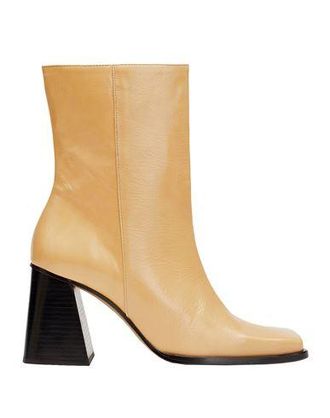 8 by YOOX LEATHER SQUARE TOE ANKLE BOOTS