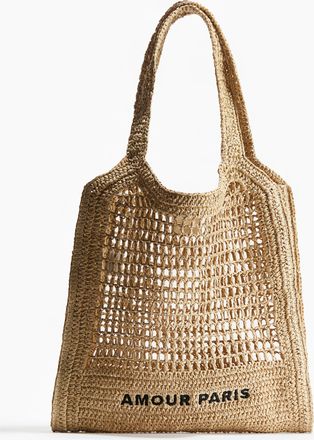 H&M Tote Bag aus Stroh - Beige