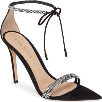 Gianvito Rossi Montecarlo Sandals in Black at Nordstrom, Size 40.5