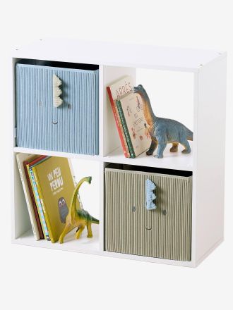 Vertbaudet 2er-Set Kinderzimmer Aufbewahrungsboxen MINISAURUS salbeigr&uuml;n