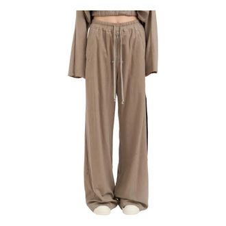 Rick Owens Broeken, Dames, Bruin, S, Katoen, Wijde Broek