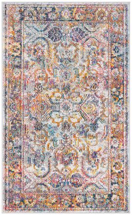 Safavieh Alfombra azul/naranja 122 x 183 cm