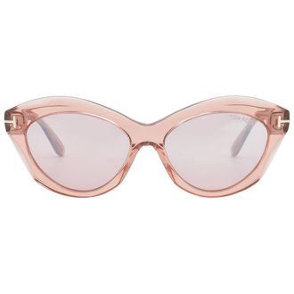 Tom Ford Toni Violet Gradient Mirror Cat Eye Ladies Sunglasses FT1111 72Z 55