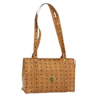 MCM Pre-owned Tote Bags, female, Brown, Size: ONE SIZE Pre-owned Tote Bag