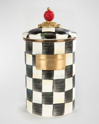 MacKenzie-Childs Courtly Check Large Canister