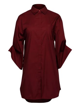 Staud Nico mini shirt dress - Red