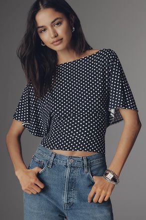 Reformation Avery Knit Tie-Back Top