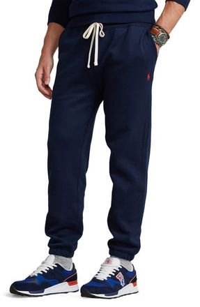 Polo Ralph Lauren Fleece Joggers in Cruise Navy at Nordstrom, Size Small