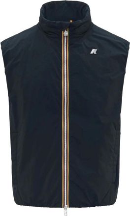 K-Way Blauwe Diepte Eenvoudige Warme Jas - Heren - Bodywarmers - Blauw - M - Jassen